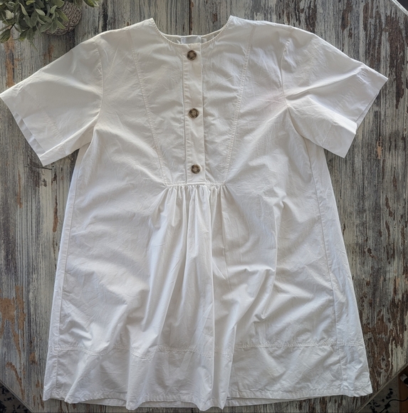 G. Label By Goop Cotton Oversized Dress Womens 6 White - Picture 2 of 8